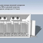 Шокова заморозка ( Установка піл ключ) Хлібо булочних виробів