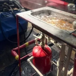 Промывка системы охлаждения и чистка радиатора печки без снятия. 