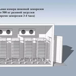 Шокова заморозка ( Установка піл ключ) Хлібо булочних виробів