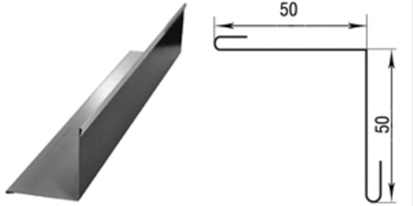  Угол внутренний с вальцовкой - производство, продажа, монтаж.