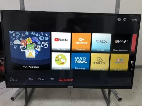Новый Телевизор TCL 55 дюймов / 4K / Smart TV / WiFi + ПОДАРОК 2