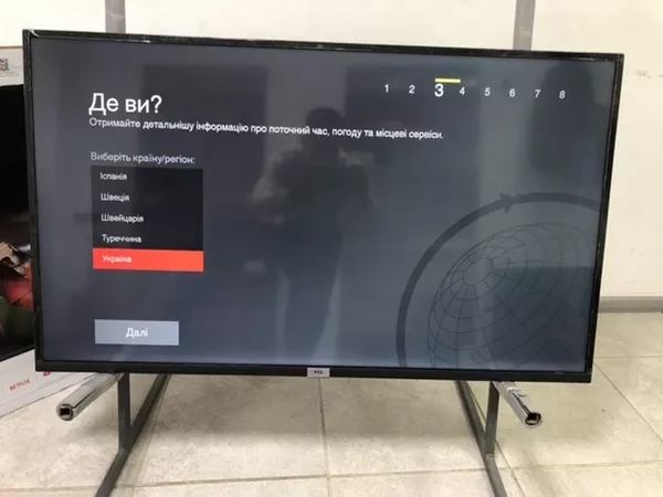 Новый Телевизор TCL 55 дюймов / 4K / Smart TV / WiFi + ПОДАРОК 4